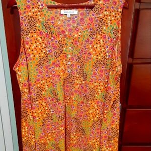 Womens Tank Top, size 1X, Rose & Olive, EUC